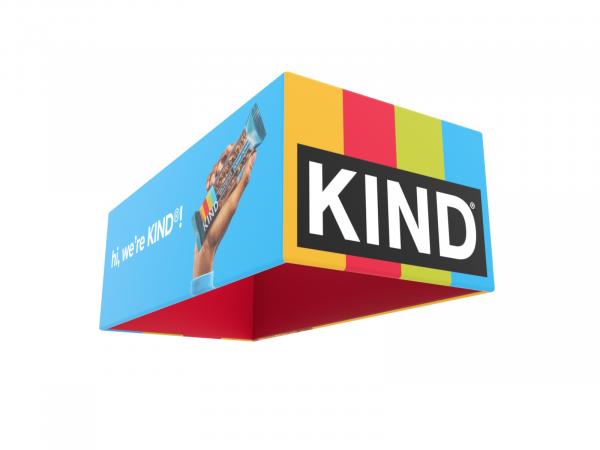 RE-196 (3D) Four-Sided Rectangle Hanging Sign -- Printed Interior Graphics